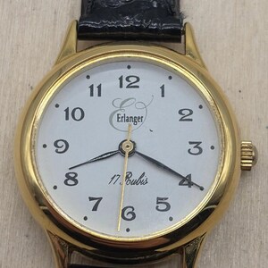 Erlanger 17 Jewels Automatic Watch, 100% Gold Plated, Functional M20
