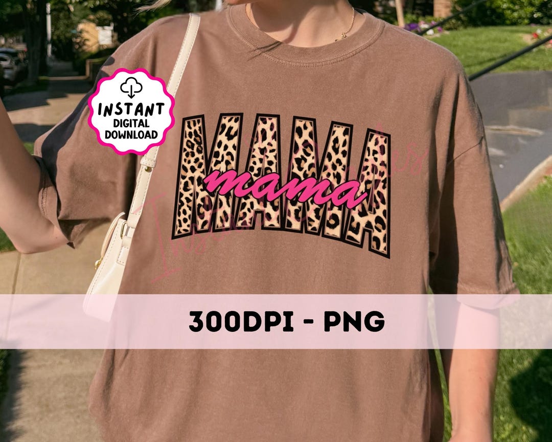 Mama Cheetah Varsity Curved PNG Mama College Letters Png Digital ...