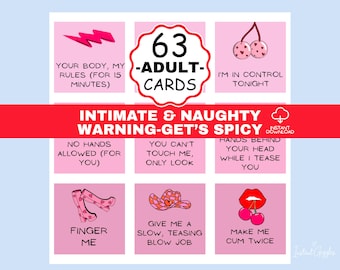 Naughty Couples Activity Cards • Instant Download • Sexy Date Night Games • Adult Fun for Couples • Printable PDF