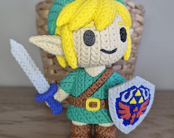 Zelda Inspired 3D Printed Figure – Gamer Desk Decor – Geek Gift for Zelda Fans