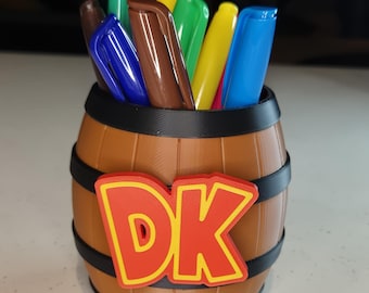 Donkey Kong Barrel – Geeky Desk Organizer or Plant Pot