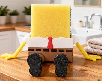 Sponge Holder Inspired by SpongeBob – Fun Kitchen Organizer for Sink and Home Décor