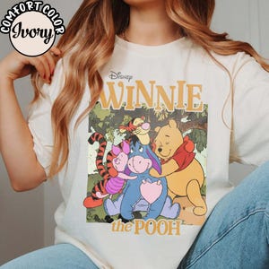 ヴィンテージのくまのプーさんと仲間たちのシャツ、クラシックなクリストファー・ロビンのアパレル、レトロな100エーカーの森の衣装、ディズニーファミリーバケーションTシャツ