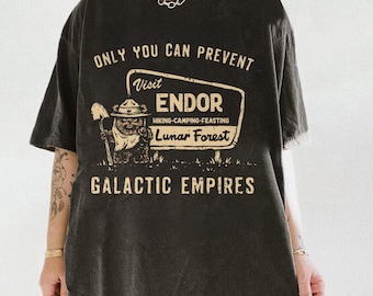 Ewok Endor National Park Protect Our Forest PNG, Vintage Star Wars Forest Camp Design, Ewok Star Wars Disney Digital Download
