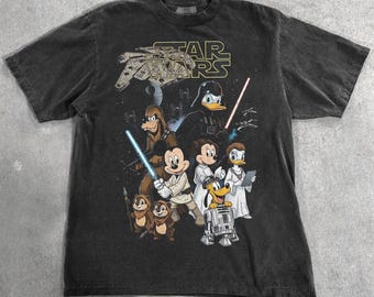 Vintage Disney Star Wars PNG, Retro Mickey And Friends Jedi, Family Vacation, Disney Trip 2026, Gift For Disney Fans Digital Download