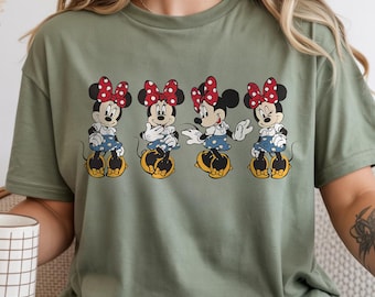 PNG da Minnie da Disney, PNG com laço retrô da Minnie, PNG de mamãe da Disney World, PNG da Minnie criança, Download da família da Disneylândia