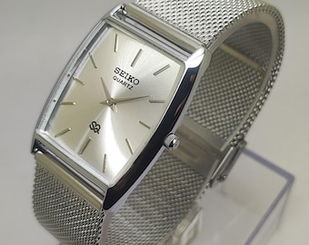 Vintage very rare Men's Lassale (Seiko) Silver tone quartz watch