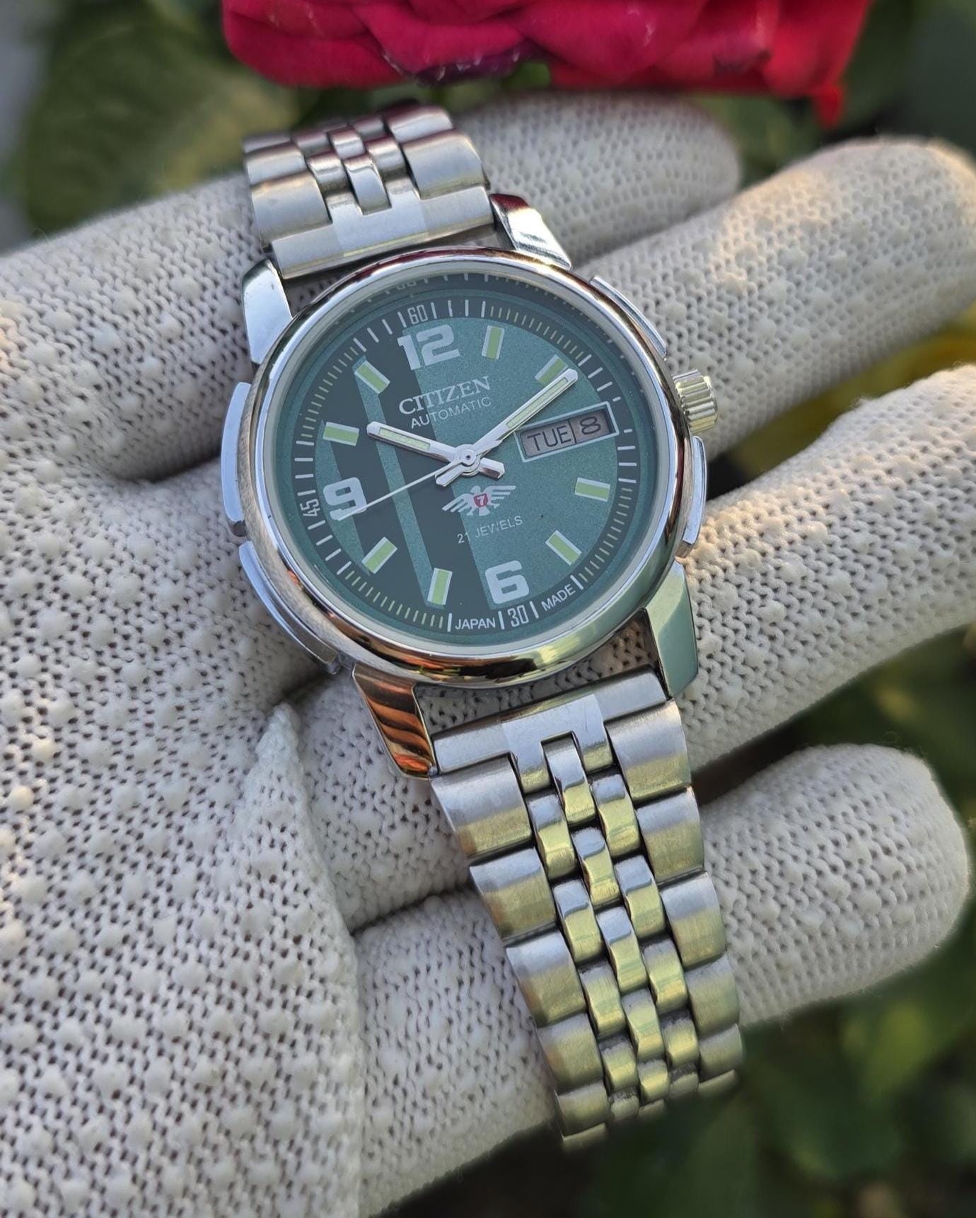 Stainless steel back watch - Etsy 日本