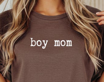 Comfort Colors® Boy Mom Shirt, Cute Mom Life Tee, Mother's Day Gift, Mama of Boys TShirt