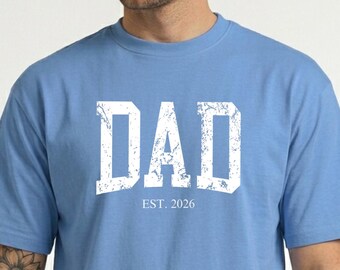 Custom Dad Shirt, Cute Father's Day Gift, Personalized New Dad Tee, Gift for Grandpa