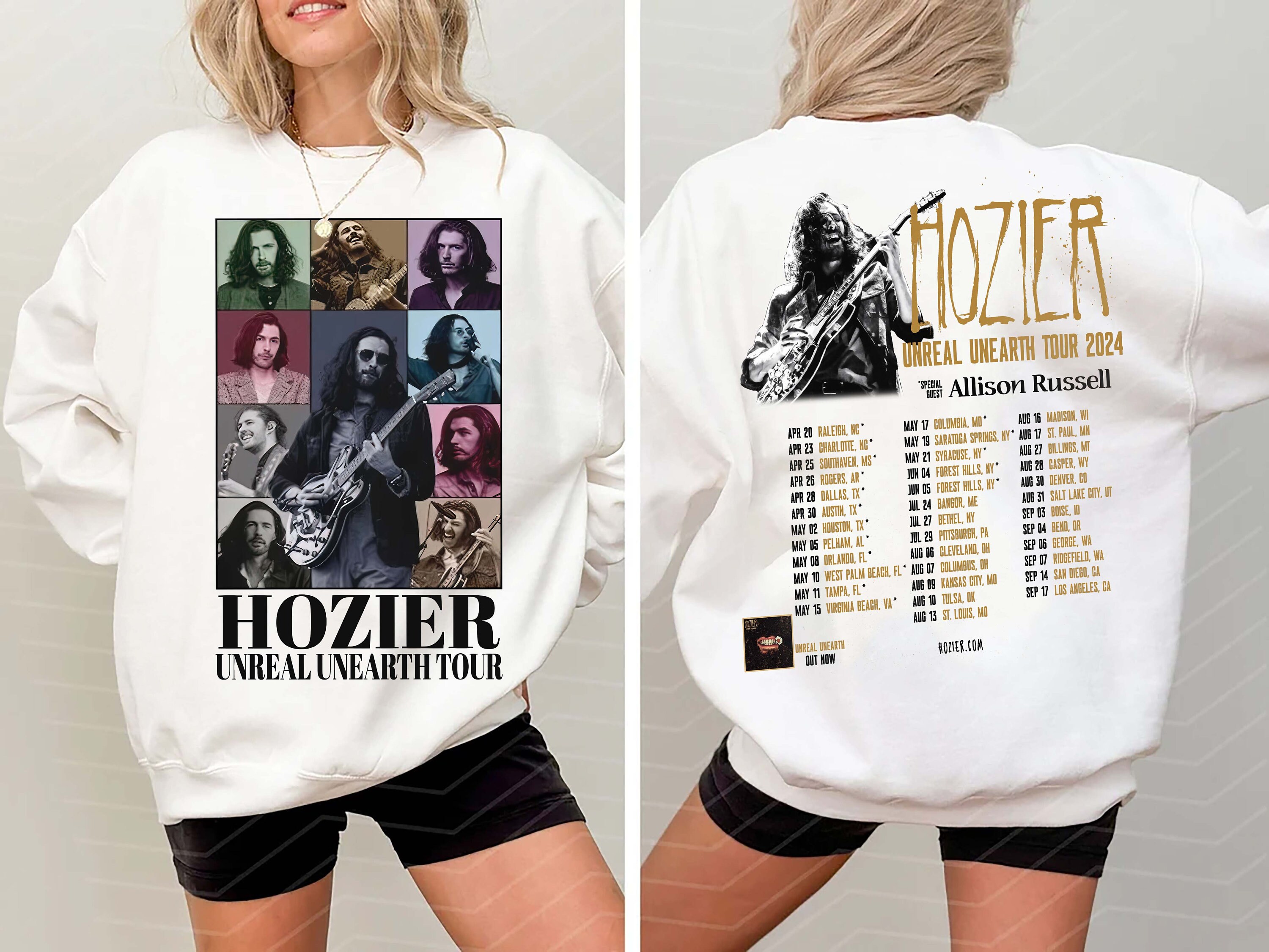 Vintage Hozier Funny Meme Double Sided Sweatshirt