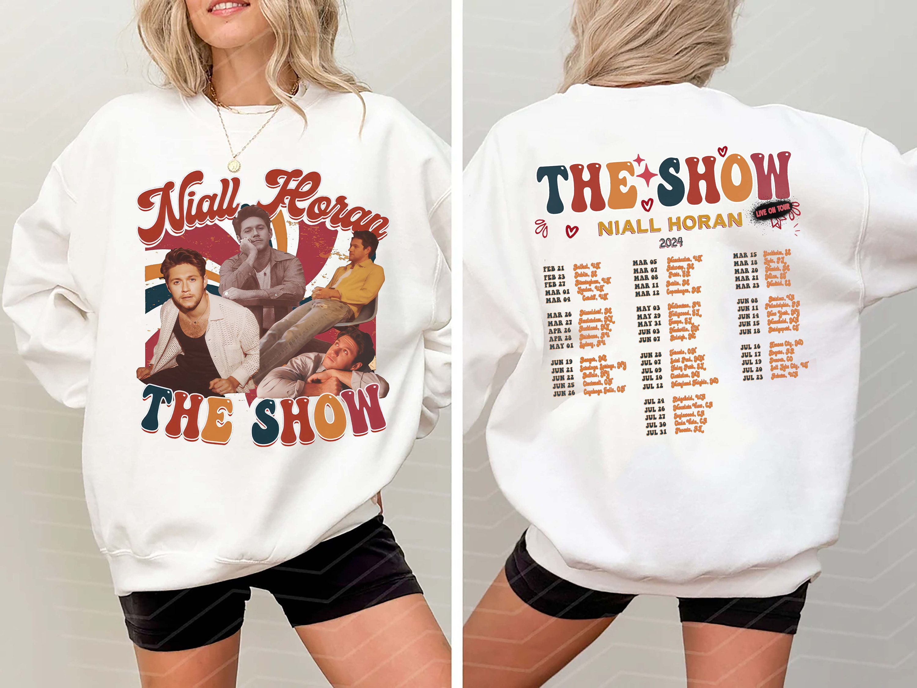 Niall Horan 2024 Shirt, Niall Horan The Show Live On Tour 2024 Sweatshirt