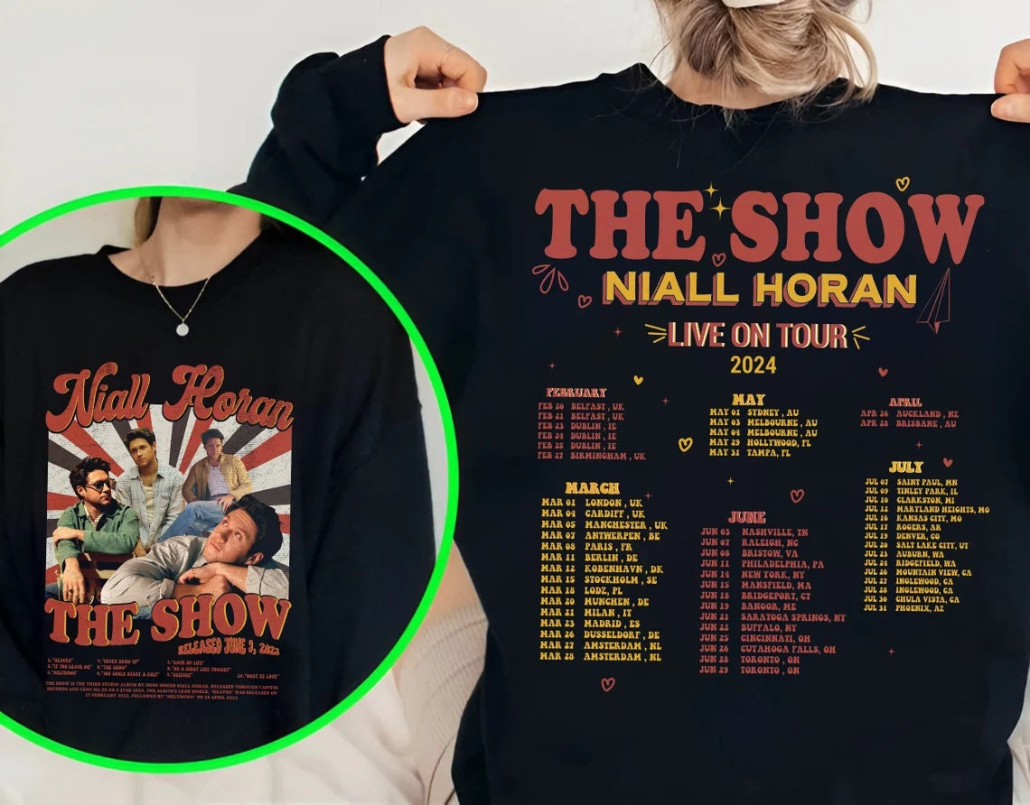 Niall Horan Sweatshirt, The show Live on Tour 2024 Sweatshirt