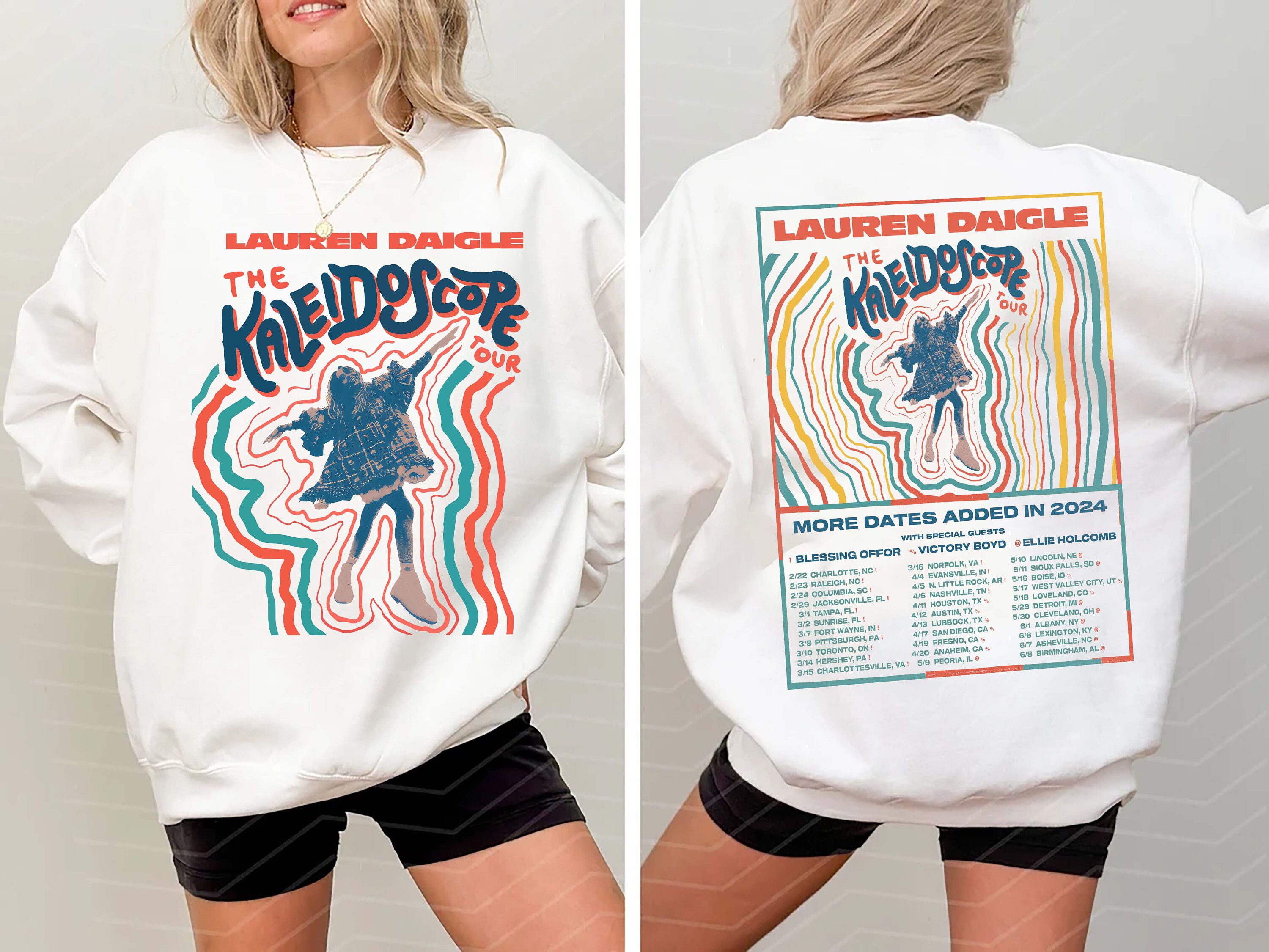 NEW 2024 Lauren Daigle The Kaleidoscope Tour 2024 Sweatshirt