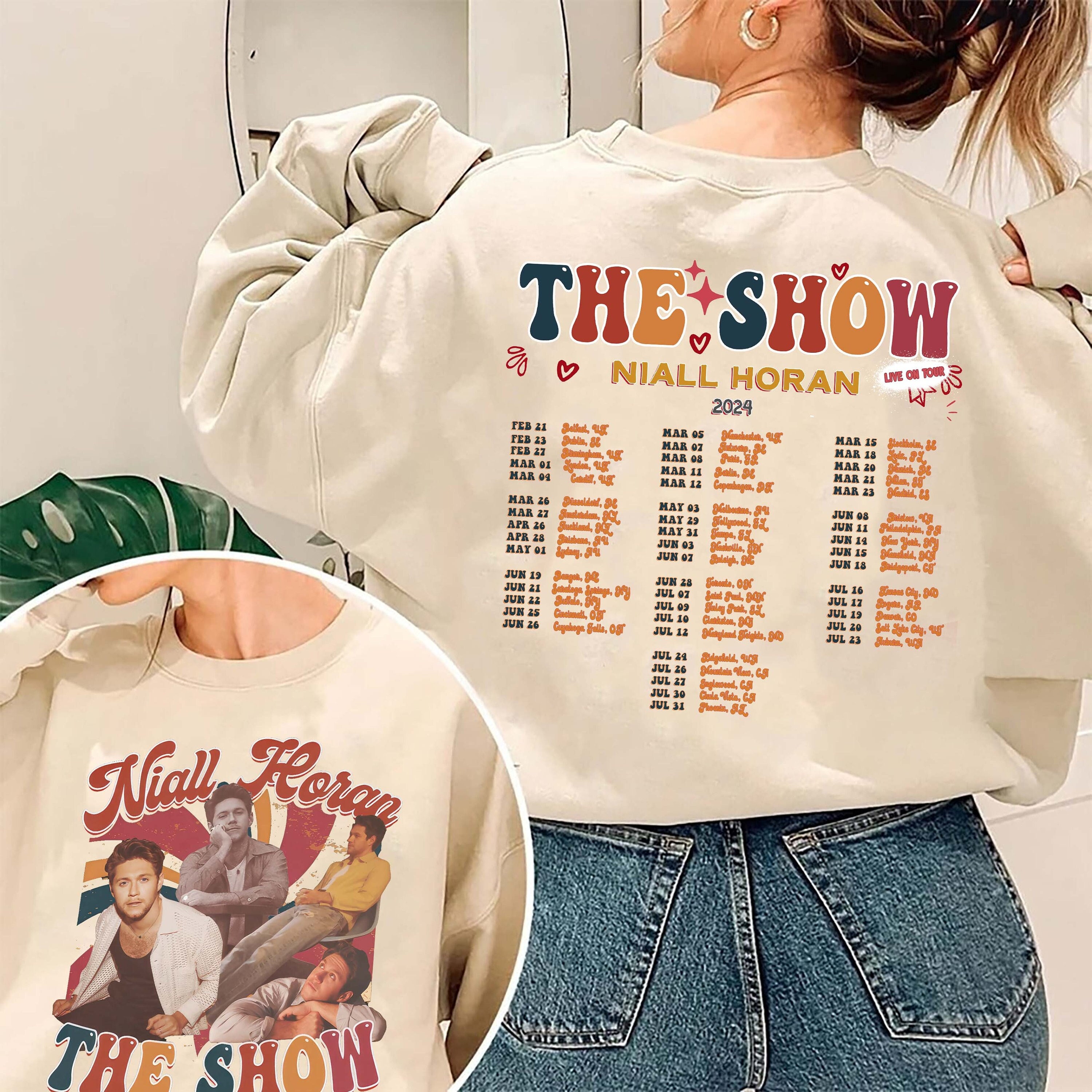 Niall Horan 2024 Shirt, Niall Horan The Show Live On Tour 2024 Sweatshirt