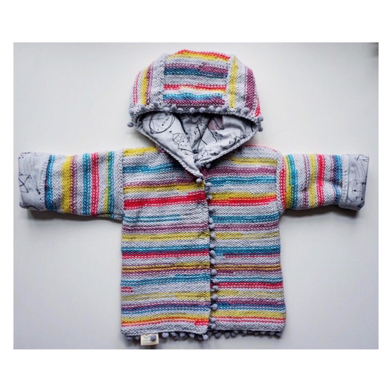 Handgemachte Gestrickten Baby Jacke Platz Eskimo Grosse 80 86 Etsy