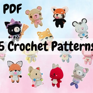 Paquete PERSONALIZADO - Elija 5 patrones de crochet