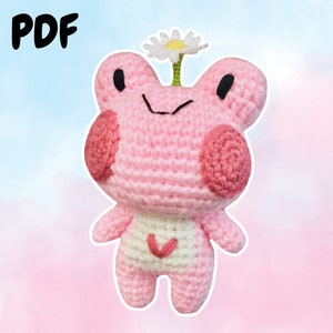 Daisy the Frog Plushie Pitachan Crochet Pattern Instant PDF Download Beginner Friendly Amigurumi DIY Project Handmade Gift Toy Idea image 1