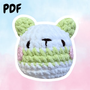 Panda Bear Plushie - Pitachan Crochet Pattern - Instant PDF Download - Beginner Friendly Amigurumi DIY Project - Handmade Gift Toy Idea