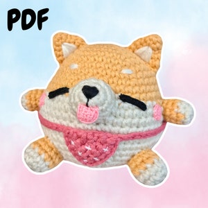 Chubby Hiro the Shiba Inu Dog Plushie - Pitachan Crochet Pattern - Instant PDF Download - Beginner Friendly Amigurumi DIY Project Handmade