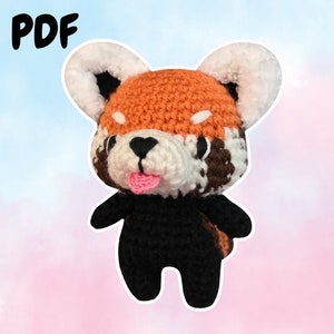 Autumn the Red Panda Plushie - Pitachan Crochet Pattern - Instant PDF Download - Beginner Friendly Amigurumi DIY Project - Handmade Gift