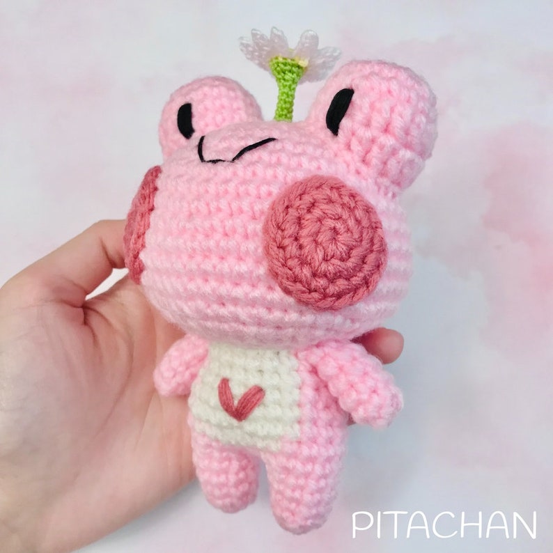 Daisy the Frog Plushie Pitachan Crochet Pattern Instant PDF Download Beginner Friendly Amigurumi DIY Project Handmade Gift Toy Idea image 7