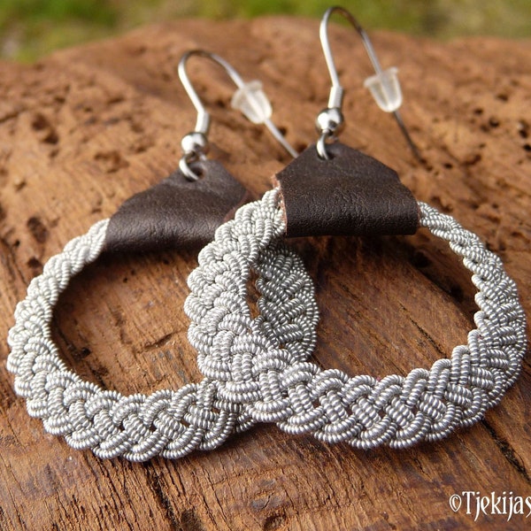Sami earrings | Lapland viking  style earrings | ASGARD | Nordic nomadic indigenous dangle hoops