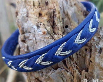 Sami Lapland bracelet | Swedish tenn armband | ODIN | Unisex pagan cuff | Reindeer leather | Spun pewter | Antler wristband