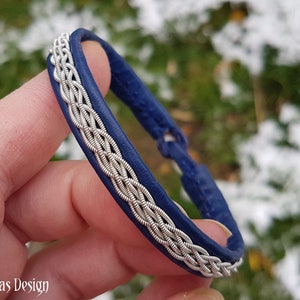 Lapland Sami-armband Scandinavische inheemse sieraden DAIN Etnische handgemaakte volkskunstmanchet afbeelding 5