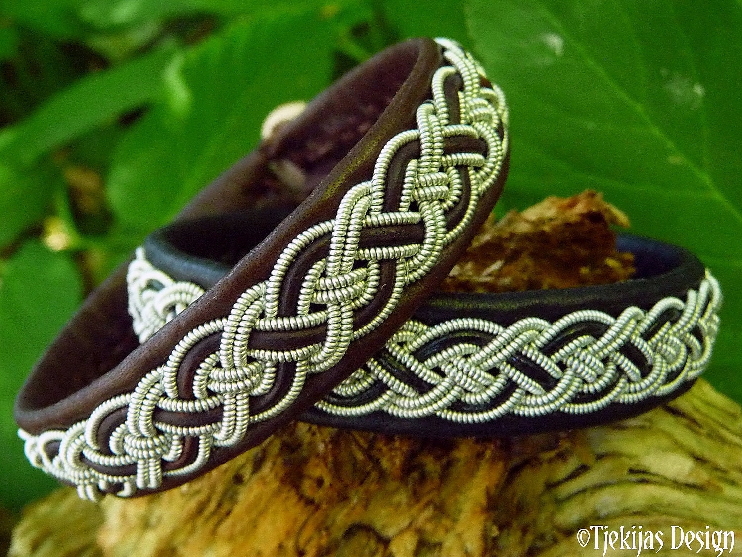 Sami bracelet NIFLHEIM, Lapland viking cuff, Handmade Nordic jewelry