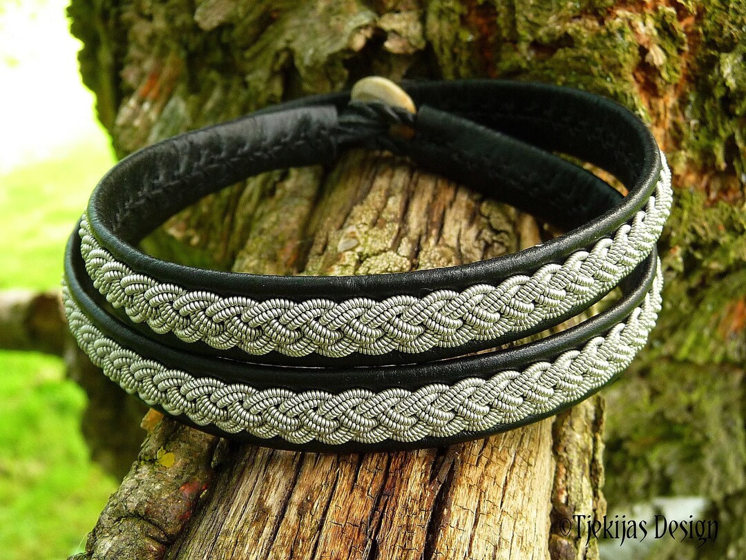 Sami Wrap Bracelet: ASGARD Nordic Reindeer Leather Cuff With