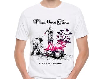 Three Days Grace Life Starts Now T-Shirt, Men's and Women's Sizes Tee