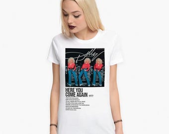 Dolly Parton Here You Come Again T-Shirt, Men's and Women's Sizes (MSC-476807)
