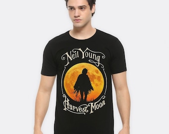 Neil Young Harvest Moon T-Shirt, Men's and Women's Sizes (MSC-83112)