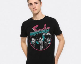 Soda Stereo Vintage T-Shirt, Men's and Women's Sizes (MSC-298894)