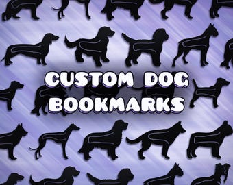 Custom Pet Dog Bookmarks Durable Page Clips (Multiple Breeds) (+ Free Mystery Bookmark)