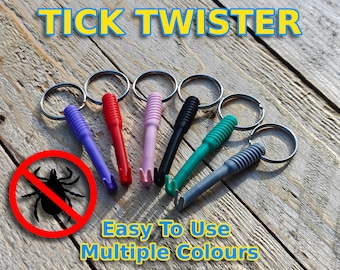 Tick Remover Twister Key-ring Travel Camping Hiking Essential Accessory Dog Cat & Pet Grooming