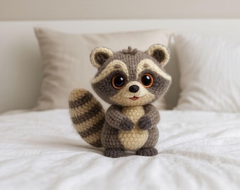 Amigurumi-haakpatroon wasbeer • Makkelijke knuffel (pdf-patroon)
