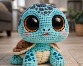 Cute Turtle Amigurumi Crochet Pattern PDF | Digital Download | Kawaii Turtle Plush Toy | Beginner Friendly Crochet Pattern