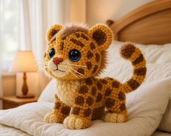 Leopard Amigurumi Häkelanleitung • DIY Dschungel Katze Plüschtier (PDF)