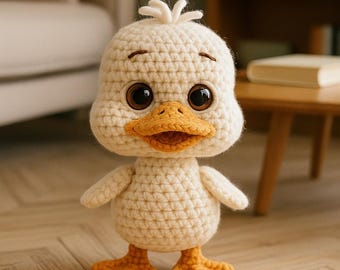 Crochet Duck Amigurumi Pattern | Easy Plush Toy DIY (PDF)