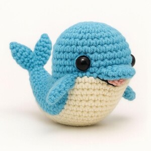 Virkmönster för delfiner • Amigurumi-valplysch DIY (PDF-mönster)