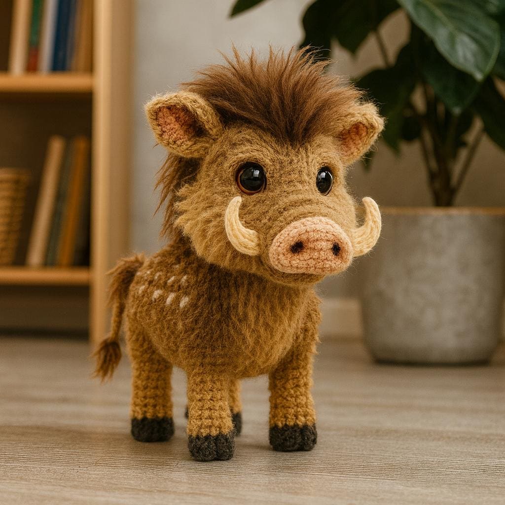 Boar Pattern Wild Boar Amigurumi Crochet Pattern, Stuffed Animal Toy (PDF Download ...