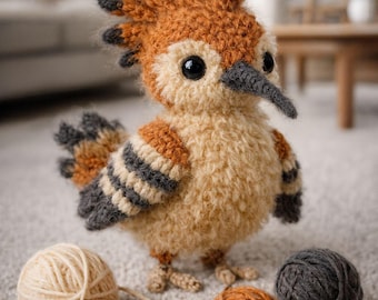 Flauschiger Vogel Amigurumi Häkelanleitung (PDF-Häkelanleitung)