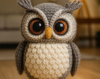 Owl Crochet Pattern • Simple Amigurumi Bird Tutorial (PDF Download)