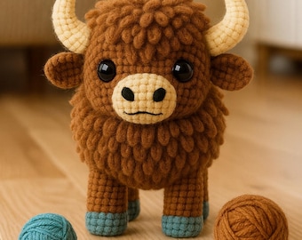 Buffalo Amigurumi Häkelanleitung - Anfängerfreundliches Plüschtier (PDF)