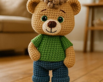 Crochet Teddy Bear Pattern – Easy Amigurumi Tutorial (PDF Pattern)
