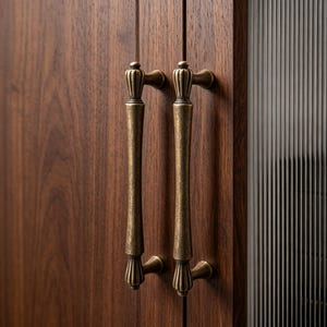 Antique Wardrobe Pull: French Vintage Distressed Drawer Knob, Kitchen Shoe Cabinet Handle