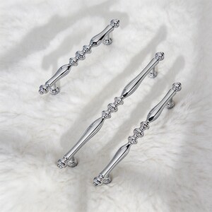 Modern Brass Cabinet Pull, Drawer Handle For Wardrobe Kitchen Cupboard Storage