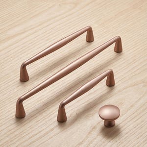 Brunt skåphandtag: Modernt minimalistiskt garderobslådhandtag